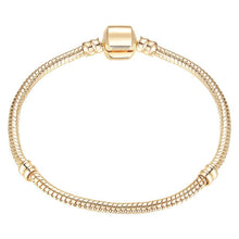 Load image into Gallery viewer, High Quality 17-21cm Silver Snake Chain Link Bracelet Fit European Charm Pandora Bracelet for Women DIY Jewelry Making