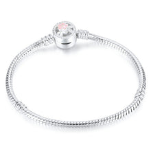 Load image into Gallery viewer, High Quality 17-21cm Silver Snake Chain Link Bracelet Fit European Charm Pandora Bracelet for Women DIY Jewelry Making