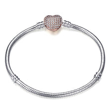 Load image into Gallery viewer, High Quality 17-21cm Silver Snake Chain Link Bracelet Fit European Charm Pandora Bracelet for Women DIY Jewelry Making