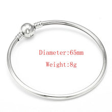 Load image into Gallery viewer, High Quality 17-21cm Silver Snake Chain Link Bracelet Fit European Charm Pandora Bracelet for Women DIY Jewelry Making